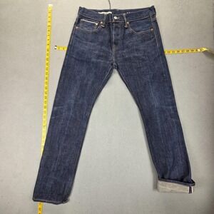 Gap Selvedge Jeans Mens Blue Indigo Raw‎ Slim Fly Fits 30x30